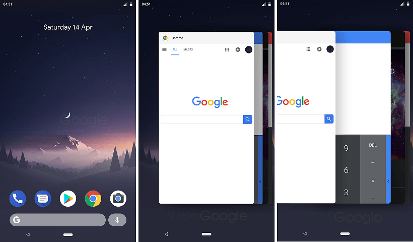 Google Android P New Navigation Buttons and UI