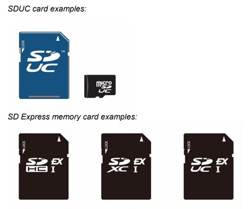 SDUC and SD Express Card