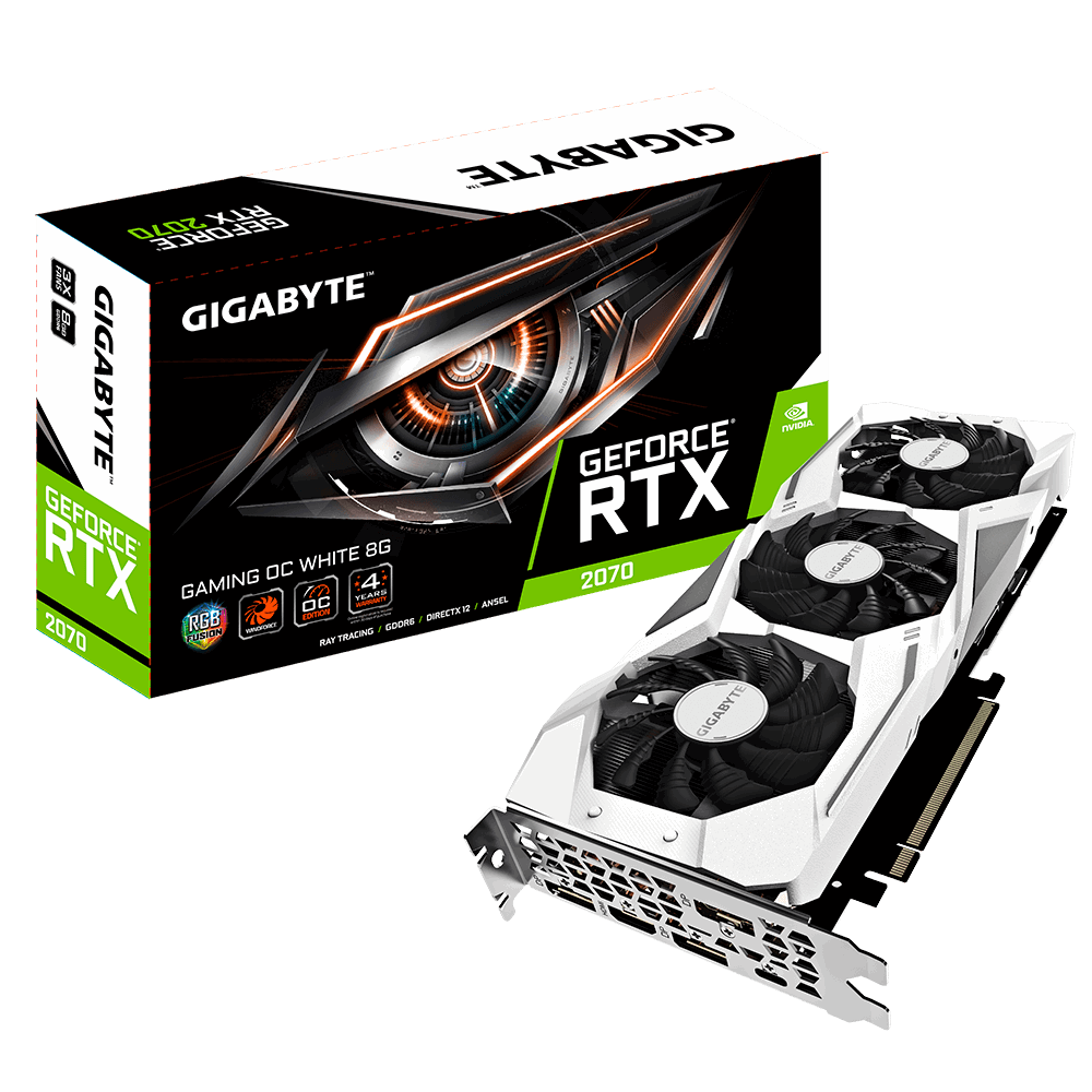 GIGABYTE GeForce RTX 2070 GAMING OC WHITE