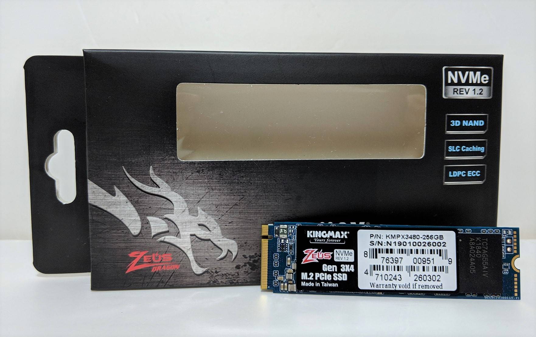 KINGMAX Zeus Dragon PX3480 NVMe PCIe SSD