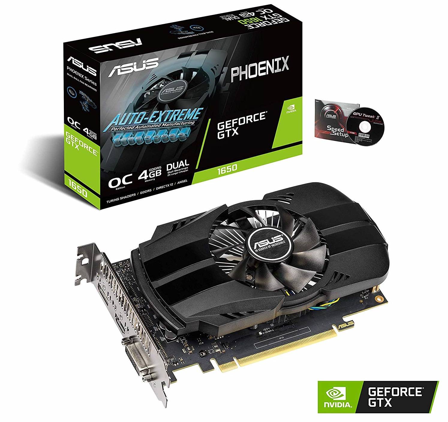 ASUS GeForce GTX 1650 4GB Phoenix Fan Edition