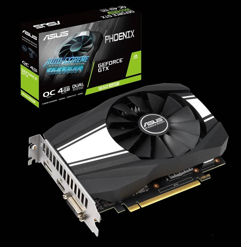 ASUS GeForce GTX 1650 SUPER Overclocked Phoenix Fan Edition