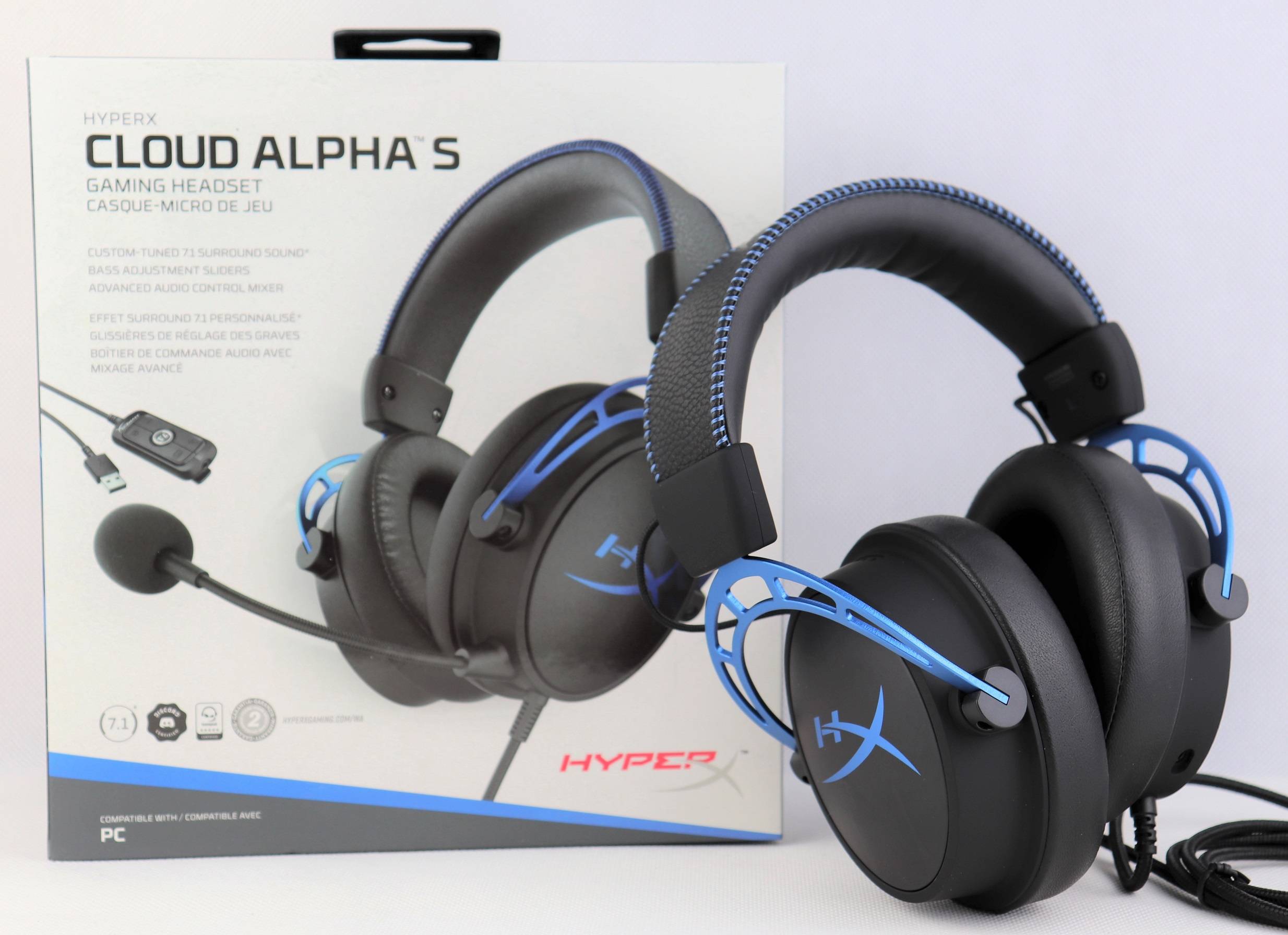  HyperX Cloud Alpha S - PC Gaming Headset, 7.1 Surround