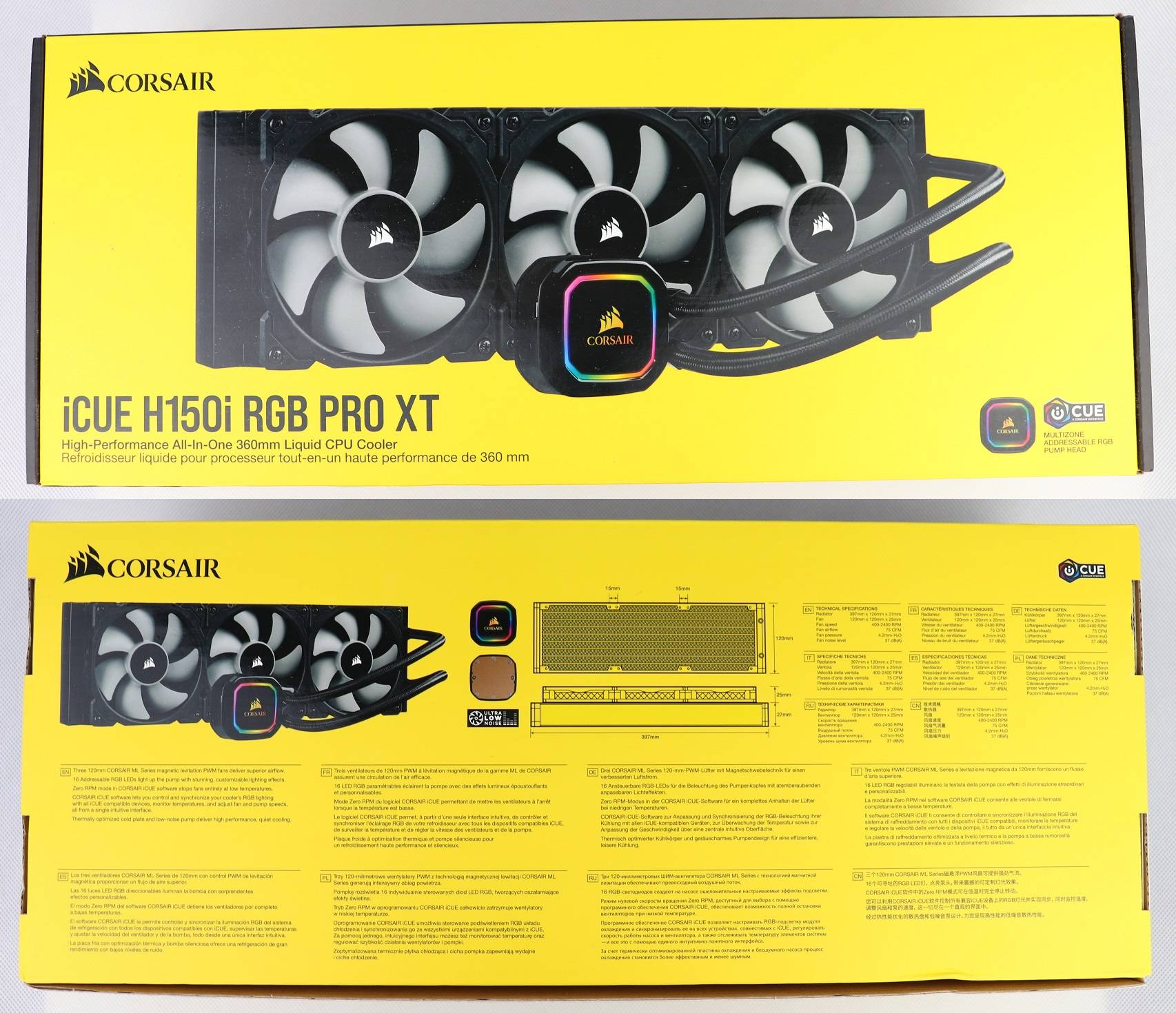 Unboxing Review of Corsair H150i PRO XT AIO CPU Cooler | UnbxTech