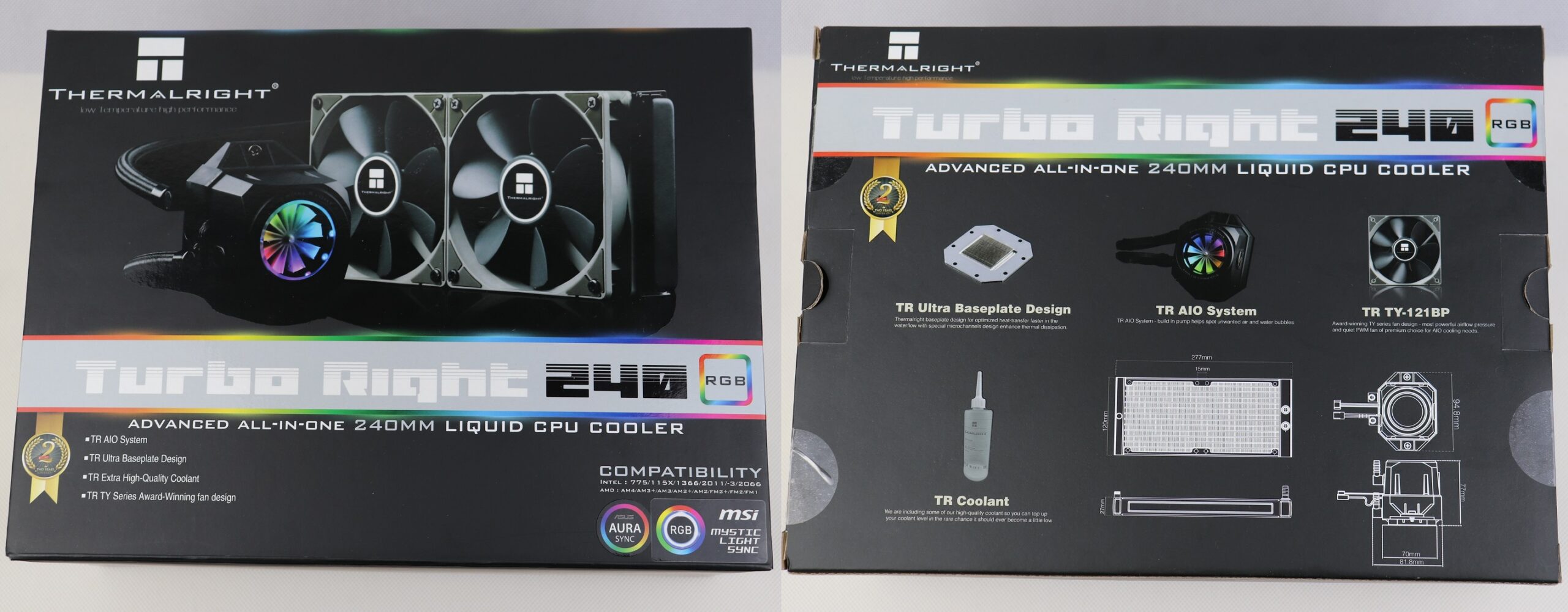 Thermalright Turbo Right 240/360C AIO CPU Cooler