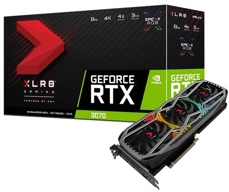PNY XLR8 Gaming GeForce RTX 3070 EPIC-X RGB