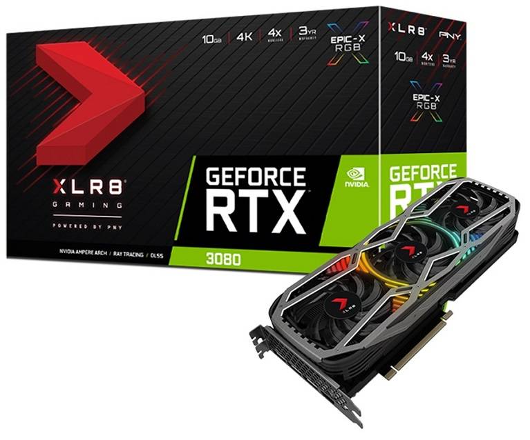 PNY XLR8 Gaming GeForce RTX 3080 EPIC-X RGB Version 1