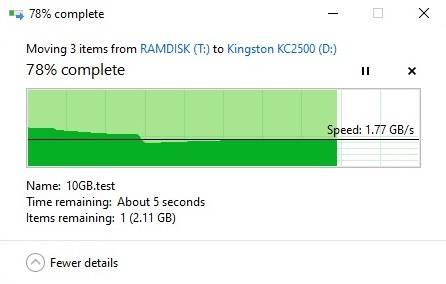 KINGSTON KC2500 1 To SSD NVMe M.2 2280 PCI Express 3.0 TLC 3D NAND