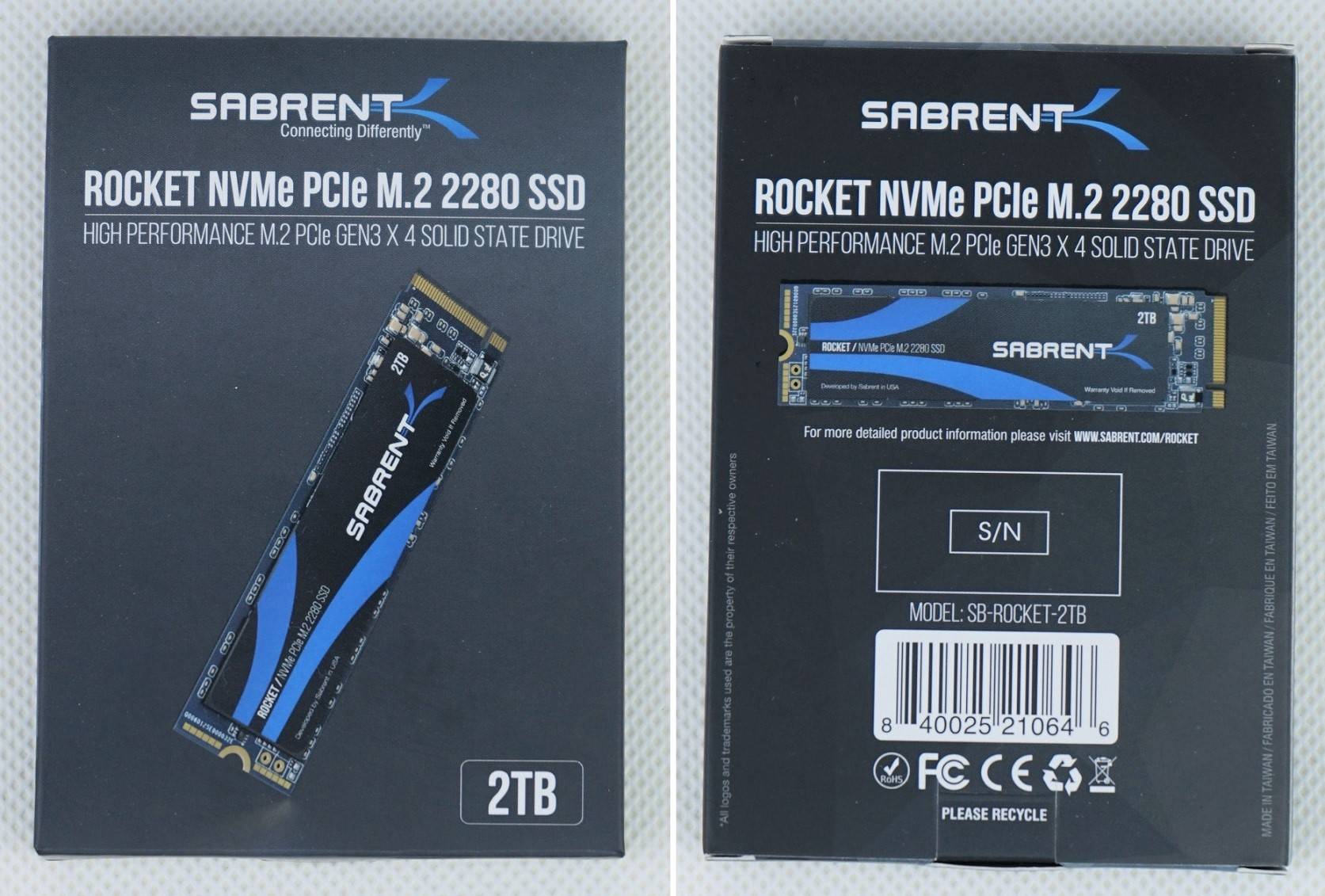 Sabrent Rocket PCIe NVMe SSD