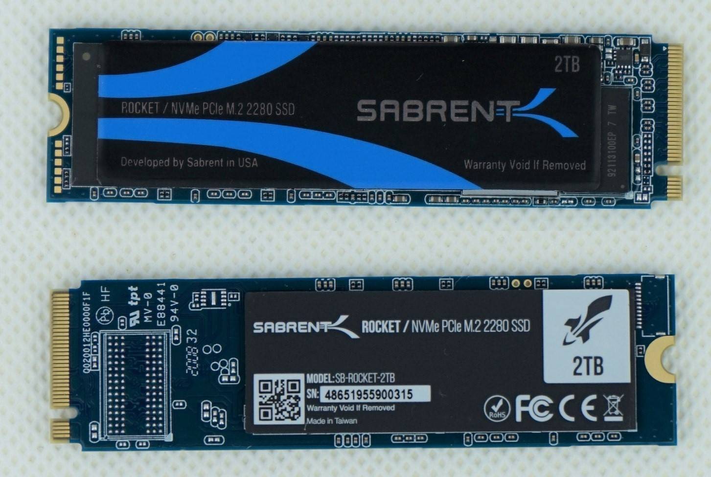 Sabrent Rocket PCIe NVMe SSD