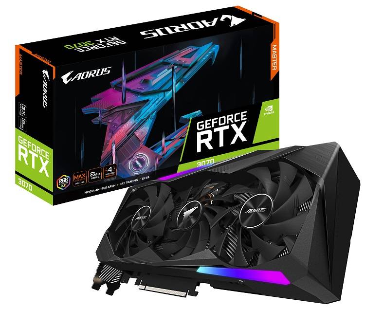 GIGABYTE AORUS GeForce RTX 3070 MASTER 8G