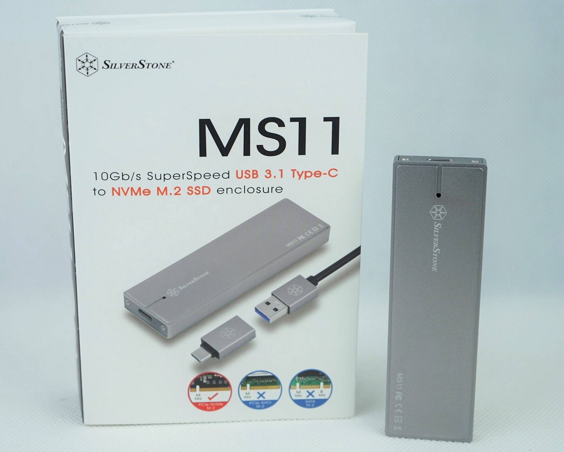 SilverStone MS11 External M.2 SSD Enclosure