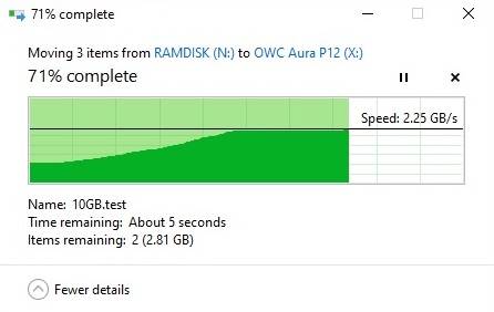 OWC Aura P12 PCIe NVMe SSD