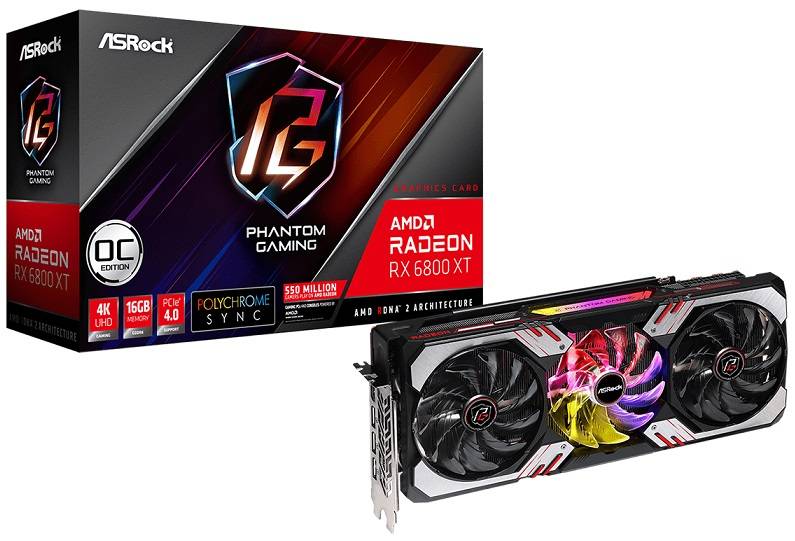 ASRock Radeon RX 6800 XT Phantom Gaming D 16G OC