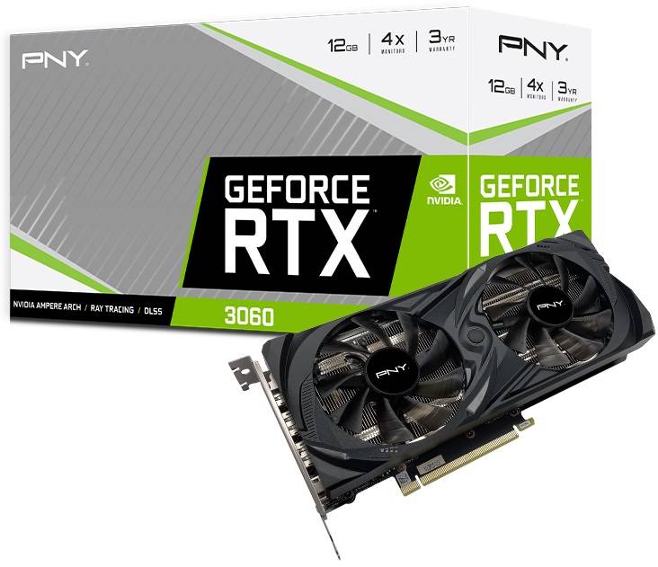 PNY GeForce RTX 3060 UPRISING Dual Fan