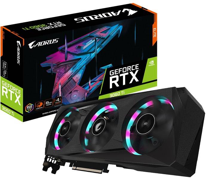 GIGABYTE AORUS GeForce RTX 3060 Ti ELITE 8G