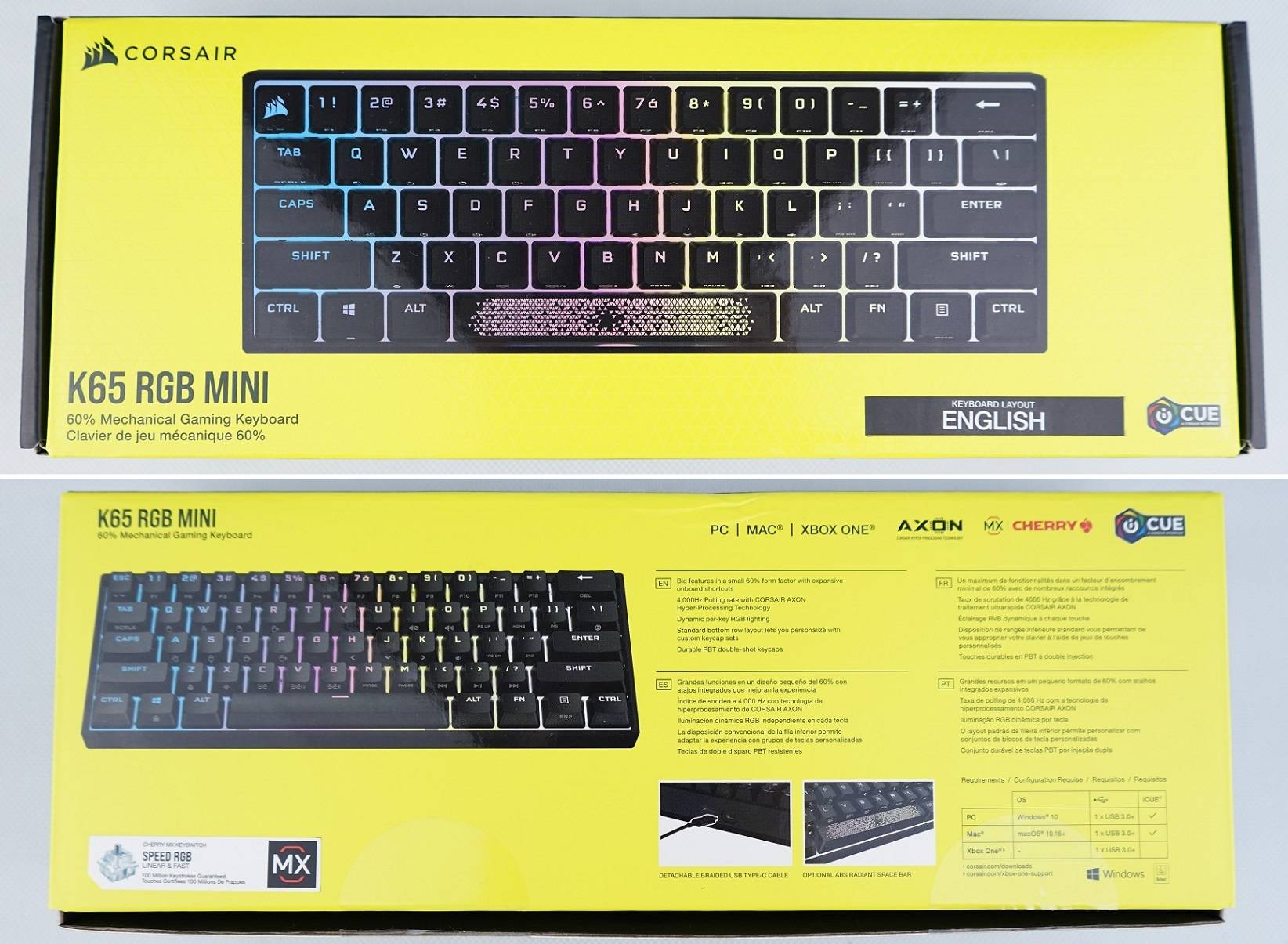 Corsair K65 RGB MINI 60% Mechanical Keyboard