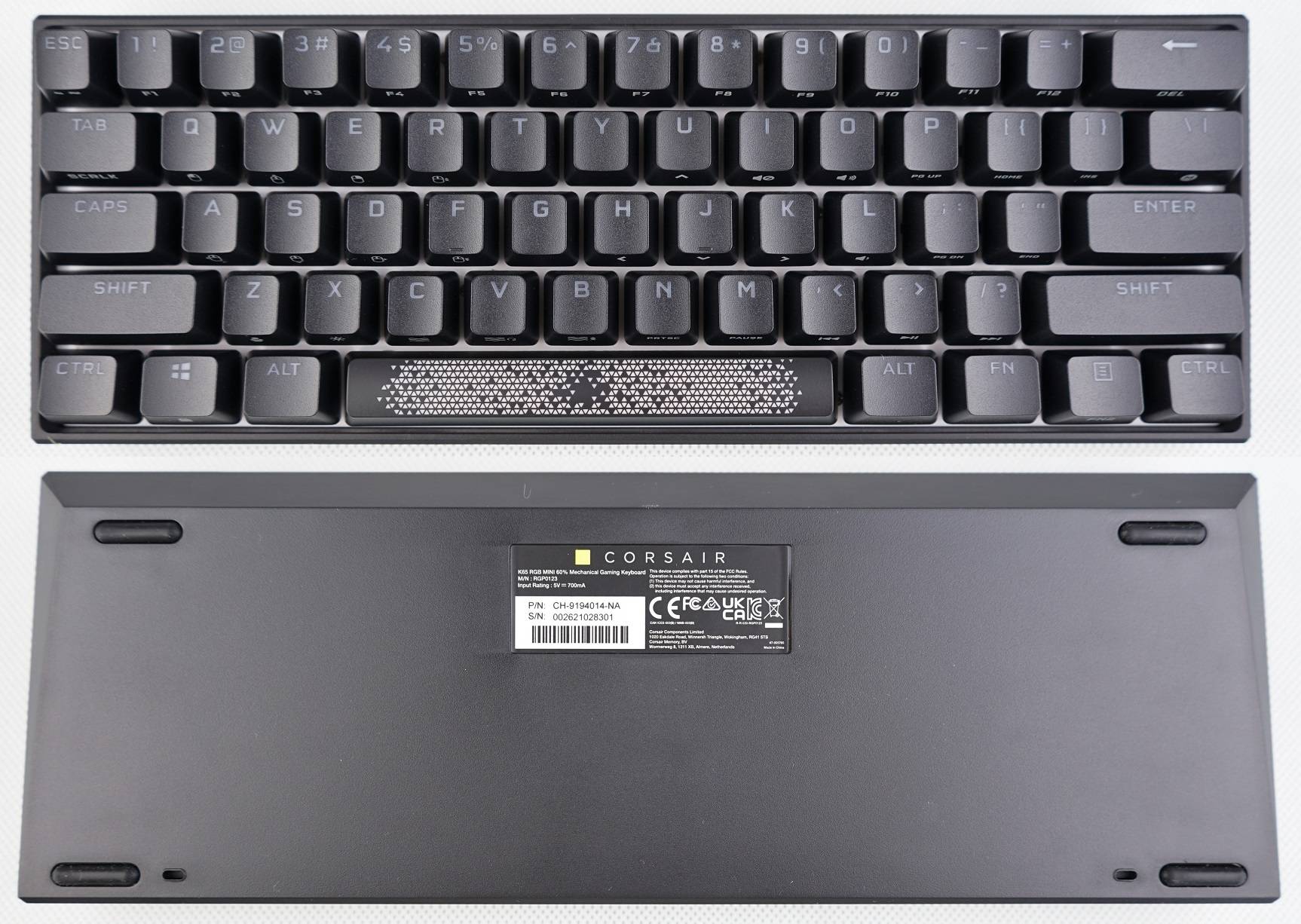 Corsair K65 RGB MINI 60% Mechanical Keyboard