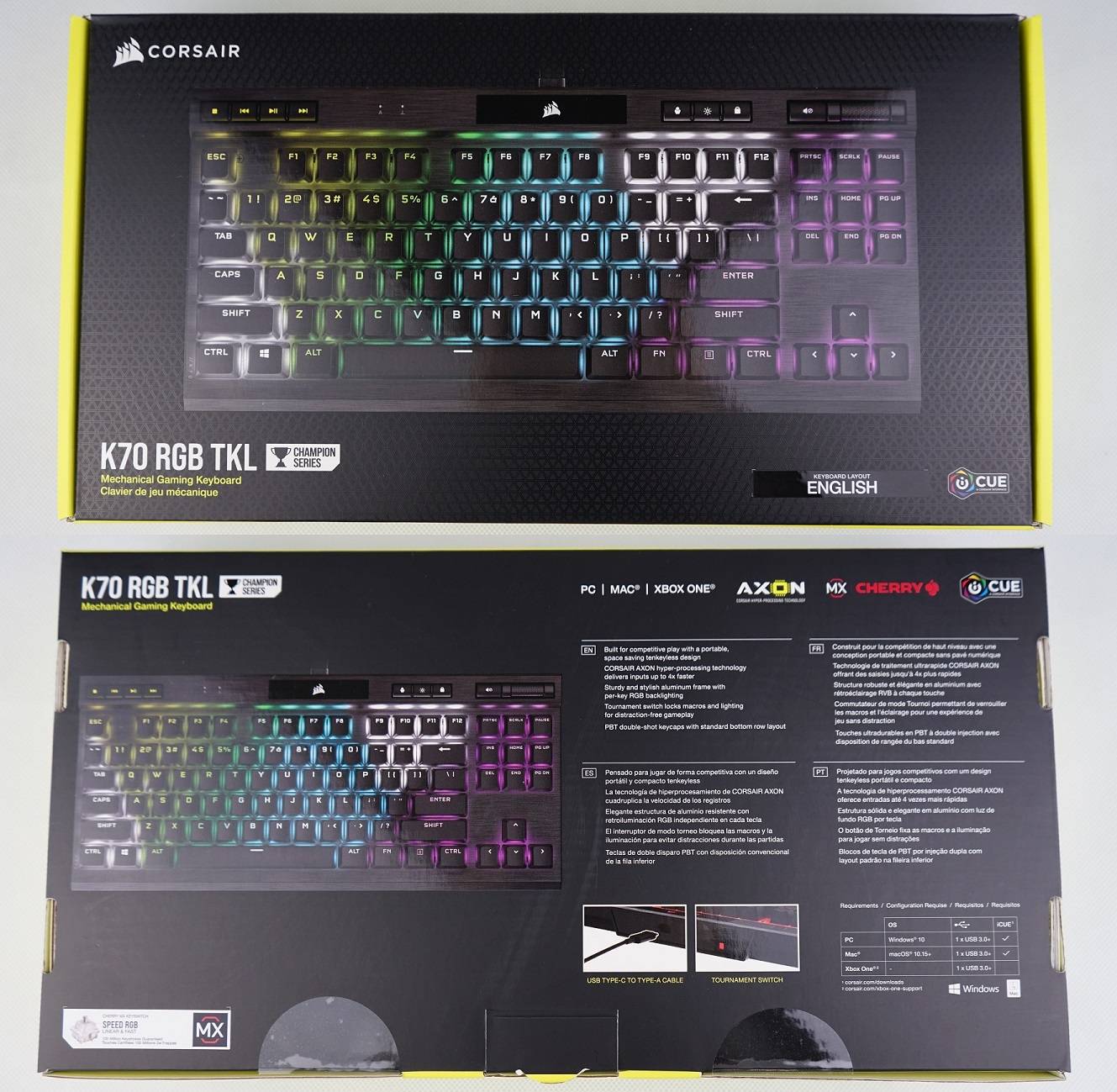 Unboxing and Review of Corsair K70 RGB TKL Champion Series 