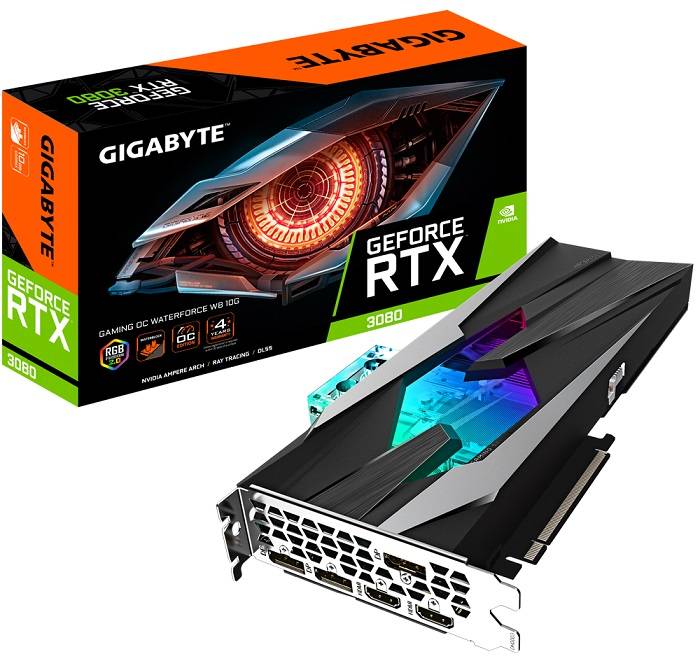 GIGABYTE GeForce RTX 3080 GAMING OC WATERFORCE WB 10G