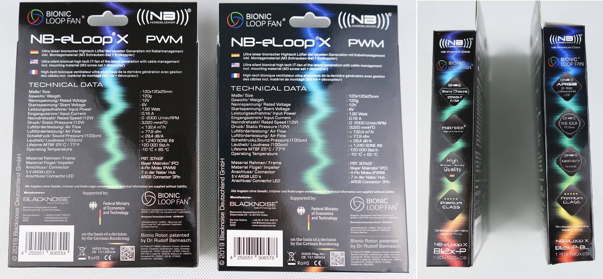 Penggemar Noiseblocker NB-eLoop X B12X-P dan B14X-P