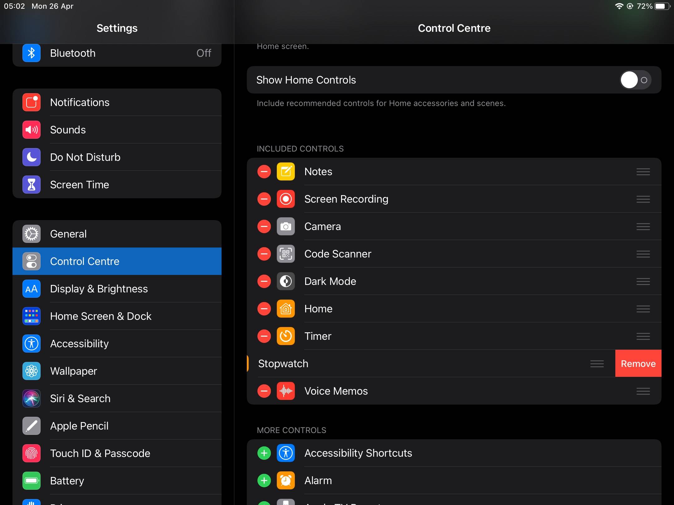 Apple iOS 14 and iPadOS 14 Control Centre