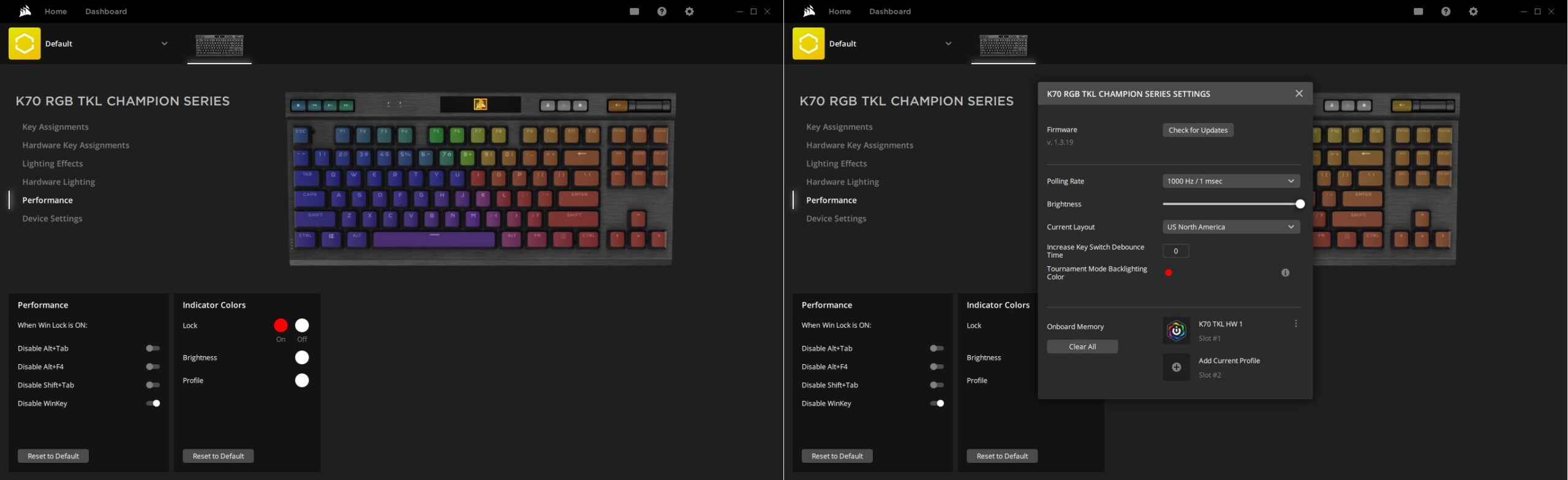 Keyboard Mekanik Seri Corsair K70 RGB TKL Champion
