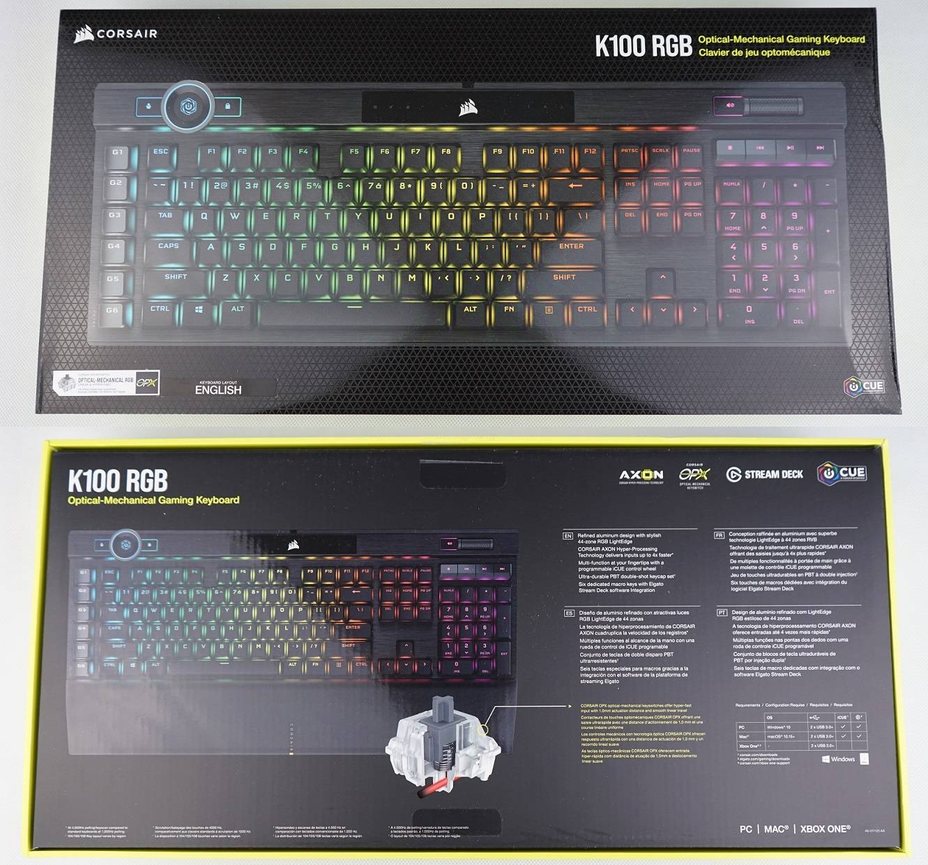Corsair K100 RGB Mechanical Keyboard (OPX)