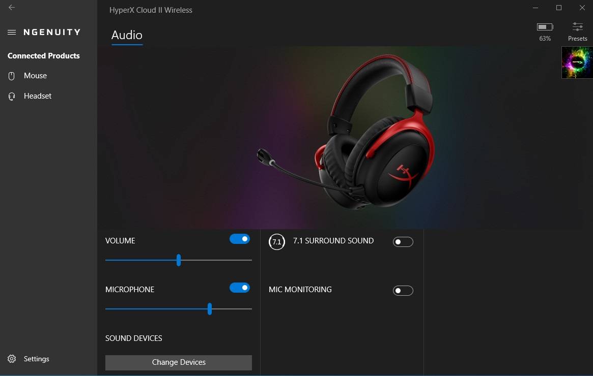 Headset Gaming Nirkabel HyperX Cloud II