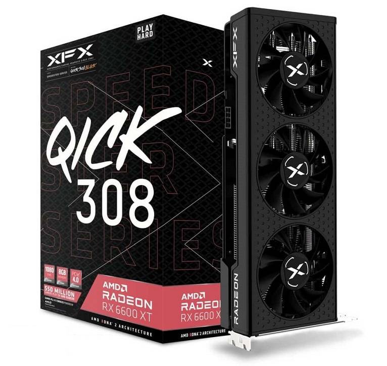XFX Speedster QICK 308 Radeon RX 6600 XT Black