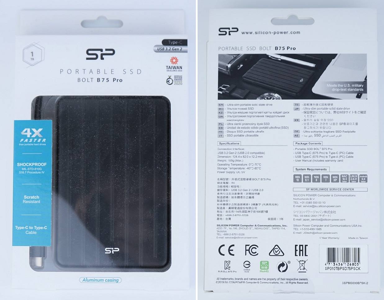 Silicon Power Bolt B75 Pro External SSD