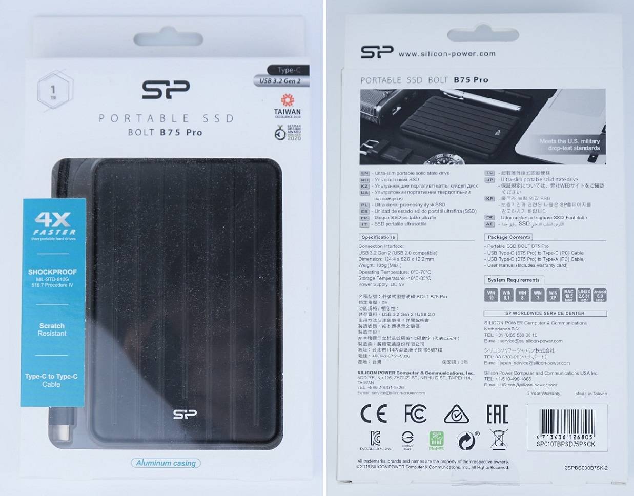 Silicon Power Bolt B75 Pro SSD eksternal