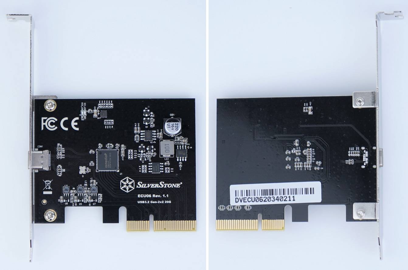 Kartu Ekspansi PCIe SilverStone ECU06 USB 3.2 Gen2x2