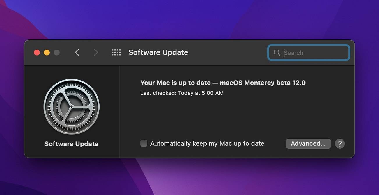 Apple macOS 12 Monterey Public Beta Installation