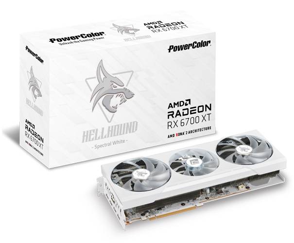 PowerColor Hellhound Spectral White Radeon RX 6700 XT