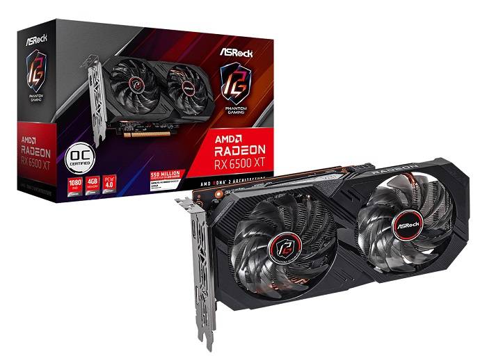 ASRock Radeon RX 6500 XT Phantom Gaming D OC