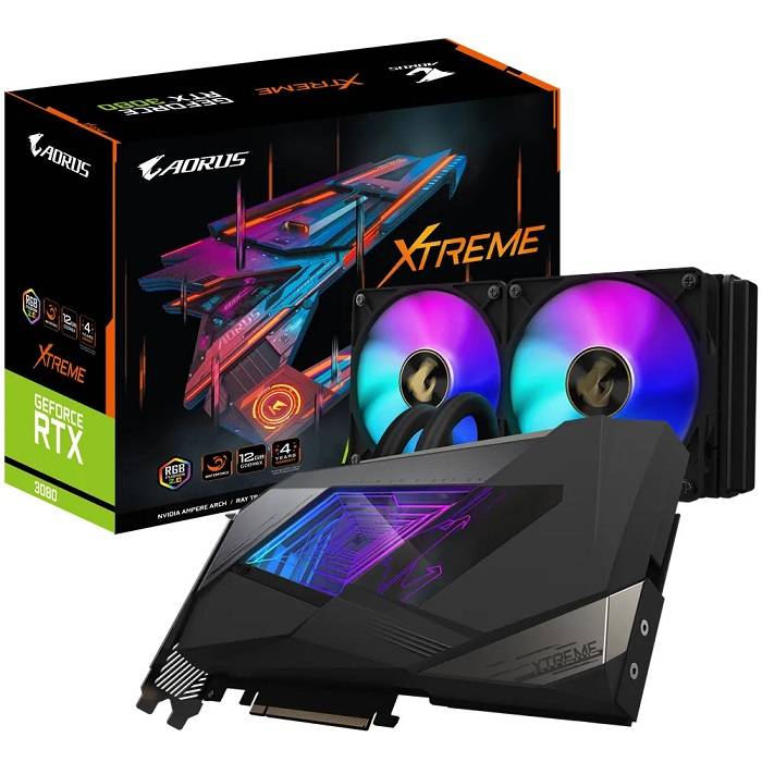 GIGABYTE AORUS GeForce RTX 3080 XTREME WATERFORCE 12G