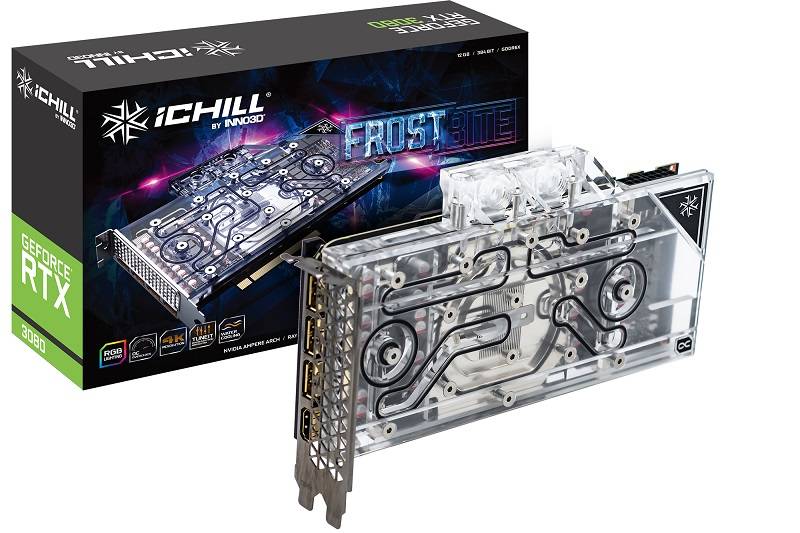 INNO3D GeForce RTX 3080 12GB ICHILL FROSTBITE LHR