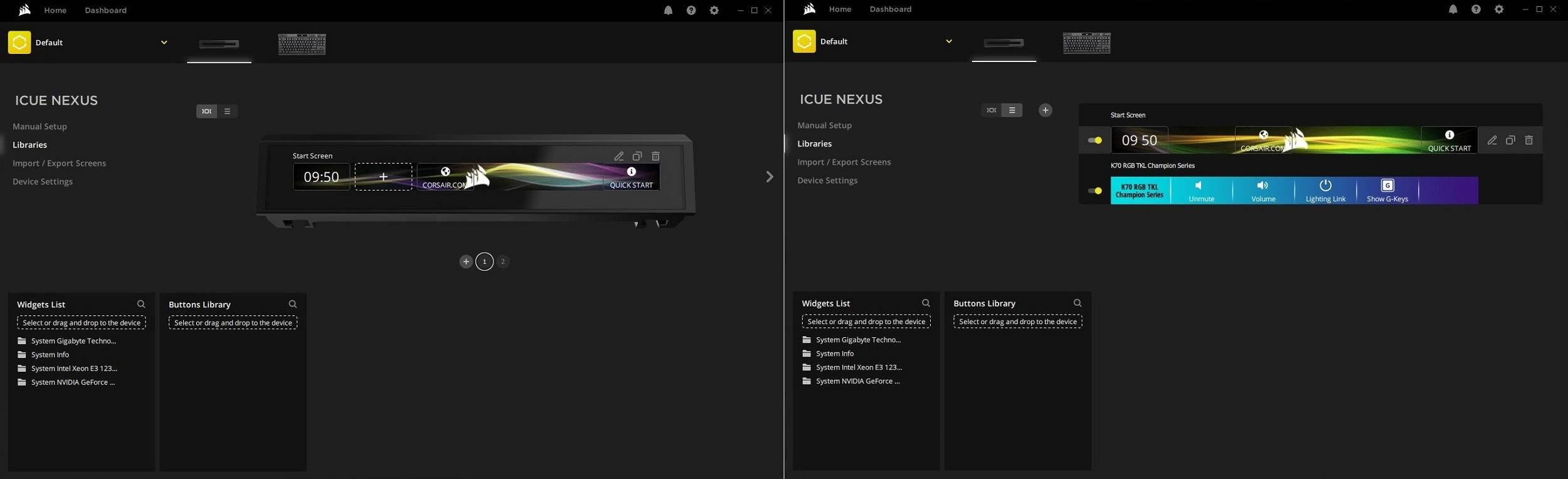 Corsair iCUE NEXUS Companion Touch Screen