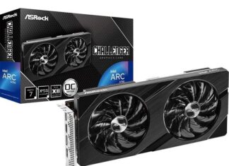 ASRock Arc A750 Challenger D 8GB OC Specifications ASRock Arc A750 Challenger D 8GB OC