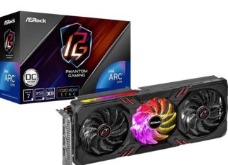 ASRock Arc A770 Phantom Gaming D 8GB OC Specifications ASRock Arc A770 Phantom Gaming D 8GB OC