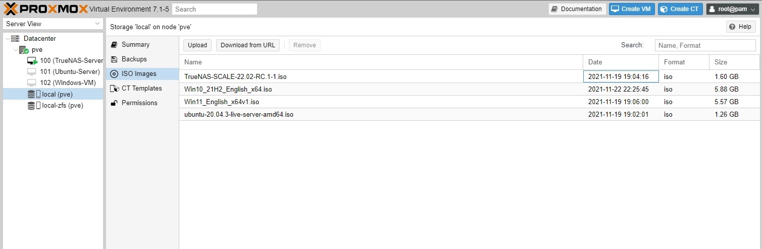 Proxmox VE 7 Virtual Machine