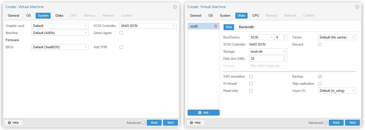 Proxmox VE 7 Virtual Machine